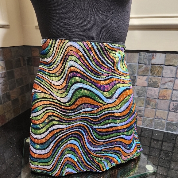 Dresses & Skirts - Colorful Sequin Mini Skirt